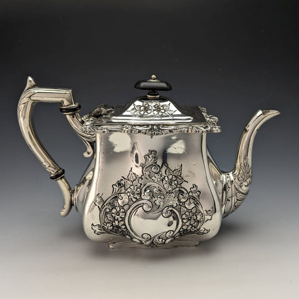 1895 年英國古董鍍銀茶壺 Lee & Henry Wigfull